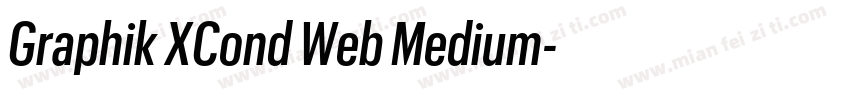 Graphik XCond Web Medium字体转换